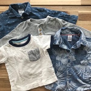 12M toddler boy shirt bundle (4 shirts)